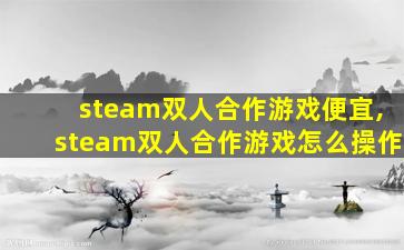steam双人合作游戏便宜,steam双人合作游戏怎么操作